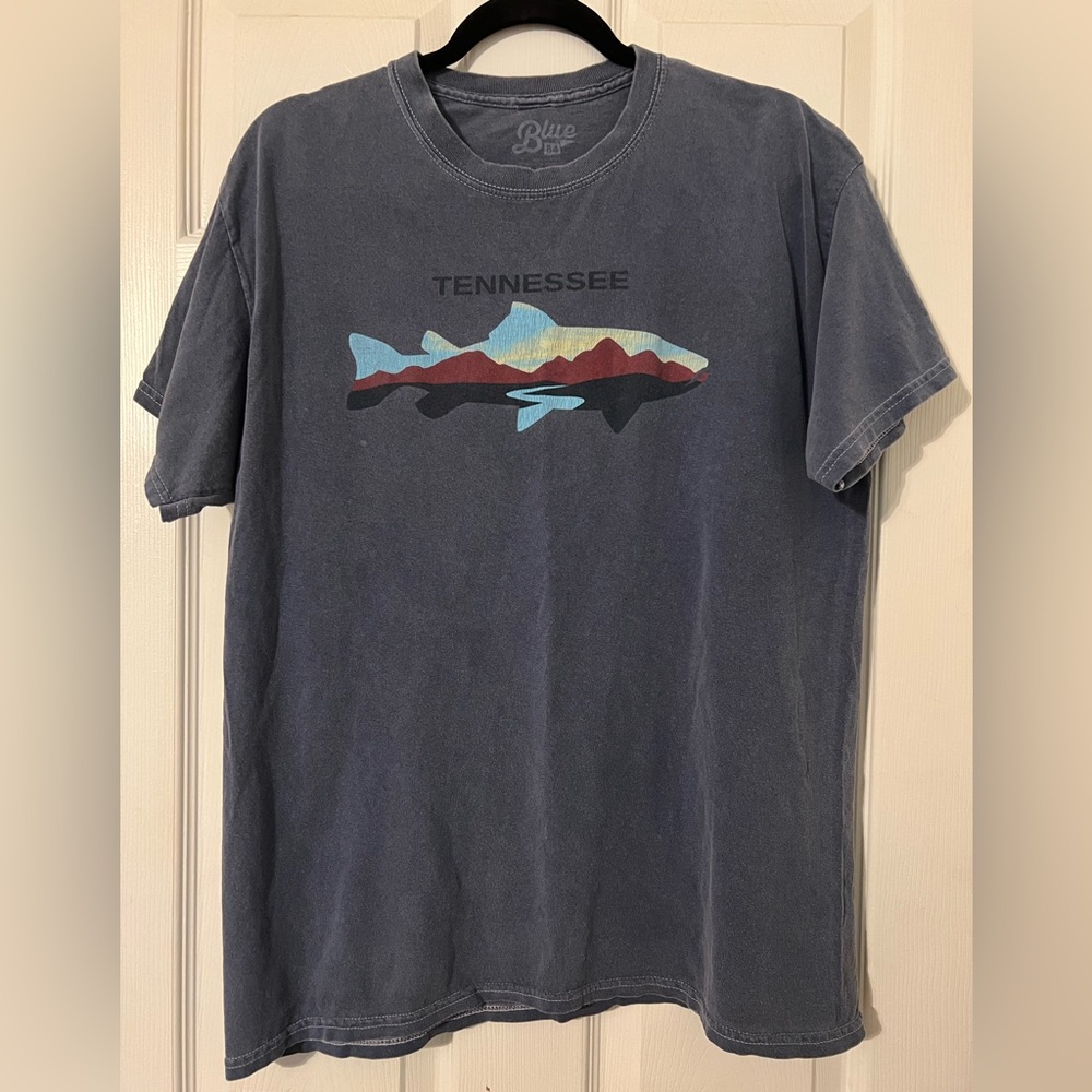 Blue 84 Tennessee Fish Graphic Tee - Blue and Multicolor